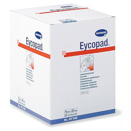EYCOPAD OOGKOMPRES STERIEL 70 x 85 ( 25 st )