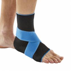 ANKLE BRACE + VELCRO BOTA PLUS BLACK LEFT LARGE 23-25 cm