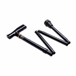 CANNE N 10 PLIABLE QUATTRO NOIR 83/92 cm max 100 kg