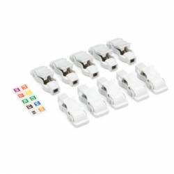 FICHES ELECTRODES (10) PINCE CROCO 4 mm