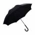 CANNE BRUN + PARAPLUIE NOIR N 12 92 cm max 100 kg