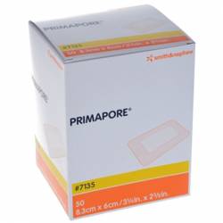PRIMAPORE - steriel wondverband 8,3 cm x 6,0 cm