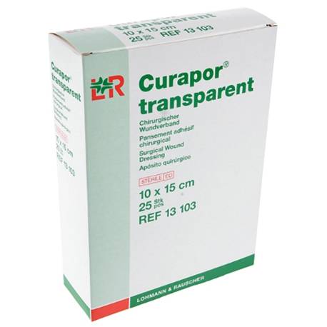 CURAPOR STERIEL transparant 10 x 15 cm