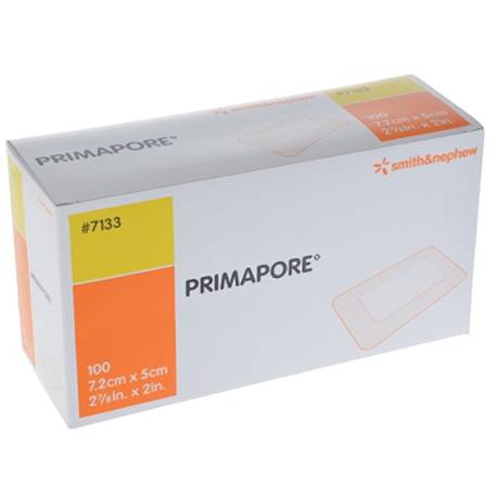 PRIMAPORE - steriel wondverband 7,2 cm x 5,0 cm