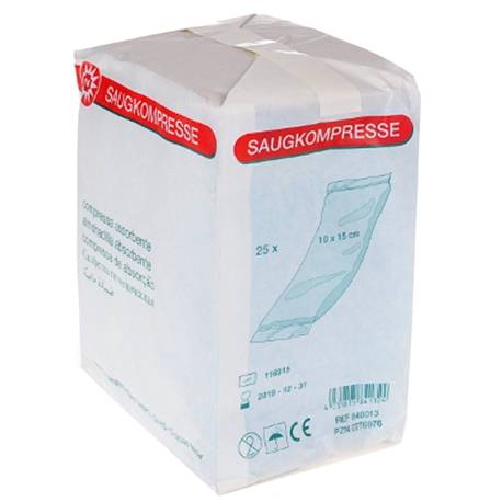 COMPRESSE ABSORBANTE non stérile NOBA 10 x 15 cm