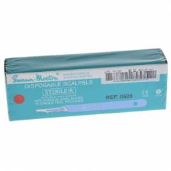 BISTOURI VOLLEDIG met plastiek handvat Swann Morton Nr 15 (0505)