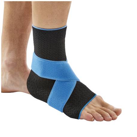 ANKLE BRACE + VELCRO BOTA PLUS BLACK LEFT MEDIUM 21-23 cm