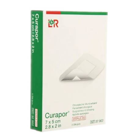 CURAPOR STERIEL transparant 7 x 5 cm