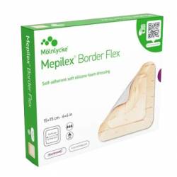 MEPILEX BORDER FLEX - stérile 15 x 15 cm