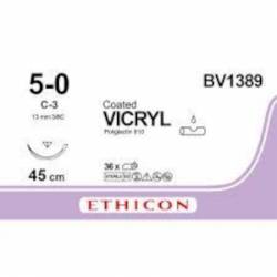 VICRYL 5/0 BV1389 13 mm 45 cm 