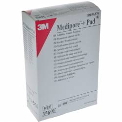 MEDIPORE + PAD (MICRODON WOUND DRESSING) 10 x 15 cm