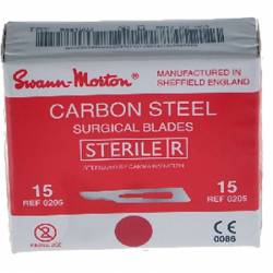 LAMES DE BISTOURI stérile Swann Morton Nr 15 (0205)