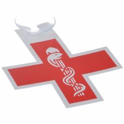 PLEXI : CROIX DOCTEUR - à ventouse