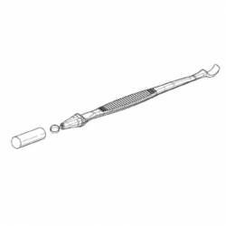 CURETTE disposable 16CM DIAM.7 mm ( par 10 )