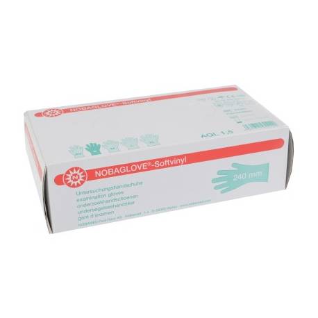HANDSCHOENEN VINYL(hypoallergisch) poedervrij NOBAGLOVE SMALL