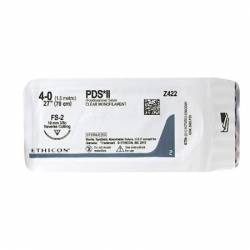 FIL DE SUTURE ETHICON PDSII CLR 70CM M1.5 USP 4-0 Z422 E