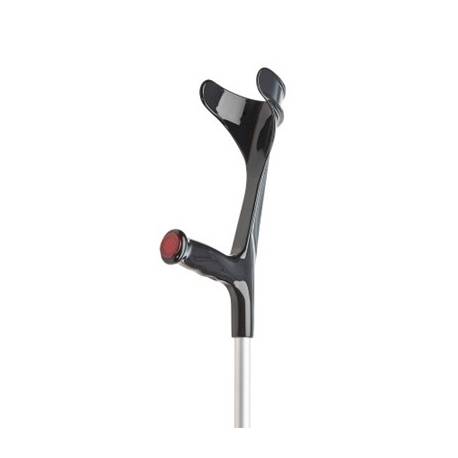 CRUTCHES ALU BLACK - ADULTS - 17 mm PIECE max 140 kg