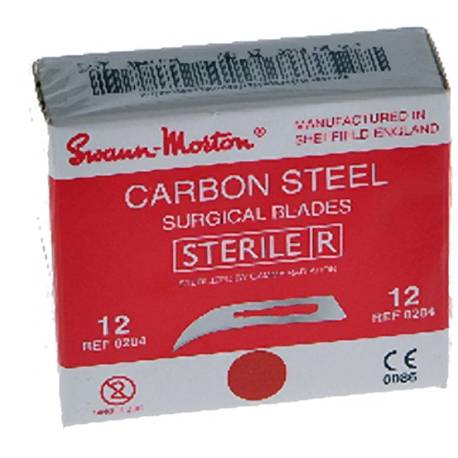 SCALPELS BISTOURI sterile Swann Morton Nr 12 (0204)