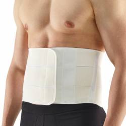 LUMBOTA TRICOSOFT 3 BANDES H 20 CM BLANC SMALL 75/85 CM