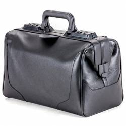 RUSTICANA black leather (9011) + front pocket 37 x 20 x 24H cm