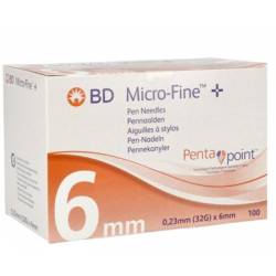 MICROFINE BD 32 G X 6 mm ( 100 pc ) 0,23 x 6 mm