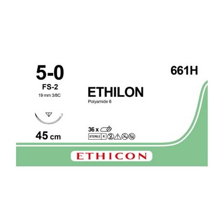 ETHILON 5/0 FS-2 661H 15 mm 45 cm