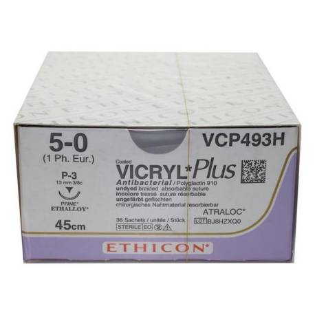 VICRYL 5/0 PLUS VCP 493H 13 mm 45 cm