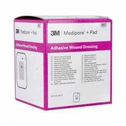 MEDIPORE + PAD (MICRODON WOUND DRESSING) 10 x 25cm