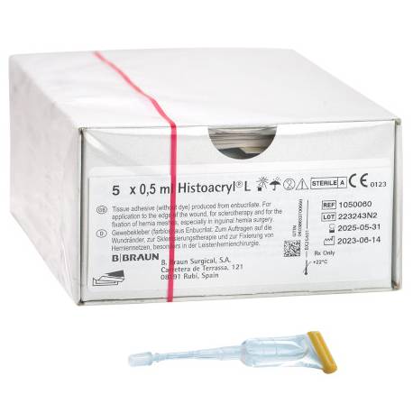 HISTOACRYL - wondlijm TRANSPARANT 0,5 ml (5 stuks)