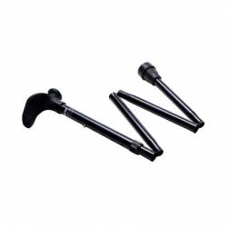 WALKING STICK N10 PLIABLE QUATTRO BLACK ANAT. LEFT 83/90 cm 100 kg