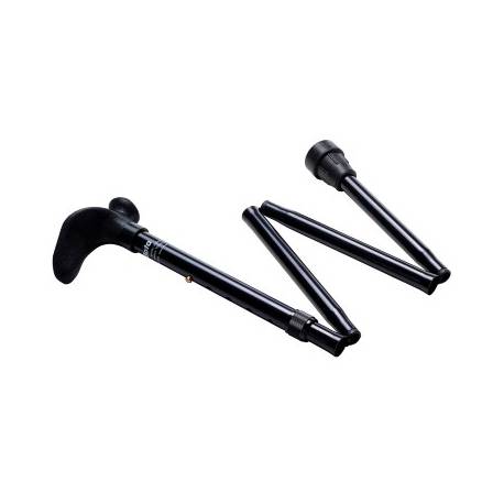 CANNE N 10 G PLIABLE QUATTRO NOIR ANAT. GAUCHE 83/90 cm max 100 kg