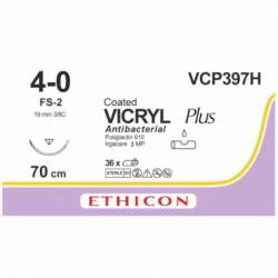VICRYL PLUS 4/0 FS-2 VCP397JH 19 mm 70 cm