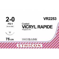 VICRYL 2/0 FS-1 VR2253 3/8C 75 cm