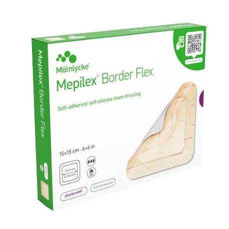 MEPILEX BORDER FLEX - steriel 15 x 15 cm