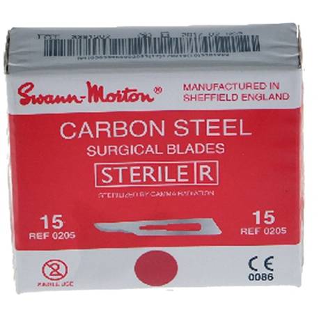 SCALPELS BISTOURI sterile Swann Morton Nr 15 (0205)