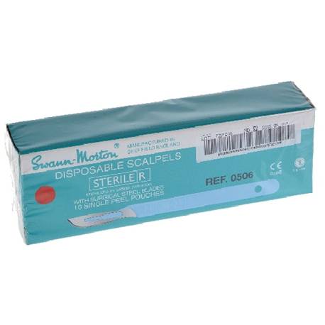 BISTOURI VOLLEDIG met plastiek handvat Swann Morton Nr 20 (0506)