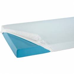HOUSSE 3065 FROTTE + PU POUR MATELAS BLANC 100 X 200 X 20 CM