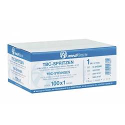 MEDIWARE TUBERCULIN SYRINGE 1ml 3-pieced, Luer-Lok sterile