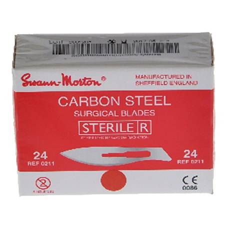 LAMES DE BISTOURI stérile Swann Morton Nr 24 (0211)