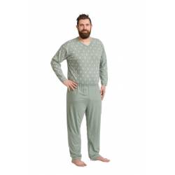 CARE OVERALL 4719 - ZIPPER IN BACK+LEGS, OLIVE XLARGE