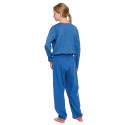 CARE OVERALL CHILD 4713 - ZIPPER IN BACK+LEGS, BLUE 146-152