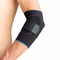 ELBOW BRACE +PELOTTE +VELCRO BOTA PLUS BLACK MEDIUM 24-26 cm