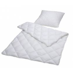 BET SET SUPRIMA 3810 WHITE COVER 80X80 cm, 135x200 cm