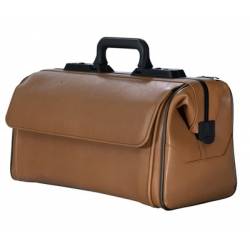 RUSTICANA BROWN leather (8101) + 2 front pockets 43 x 21 x 27H cm