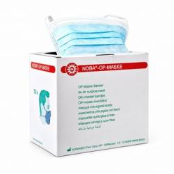 MONDMASKERS CHIRUGISCH NOBA + lint MASKER BLAUW