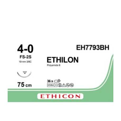 ETHILON 4/0 FS-2 EH7793BH 19 mm 75 cm