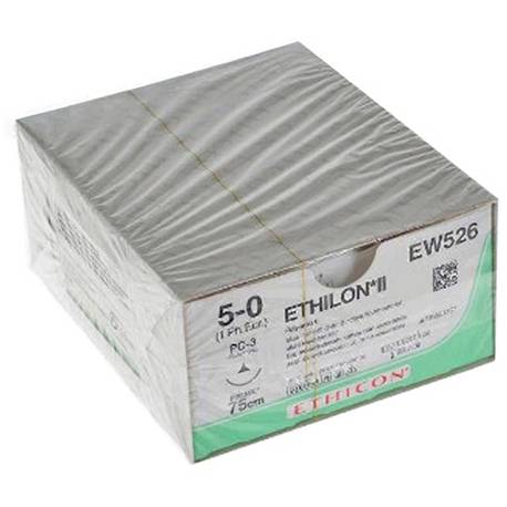 ETHILON 5/0 EW 526BH 15 mm 75 cm