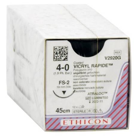 VICRYL RAPIDE 4/0 FS-2 V2920G 19 mm 45 cm