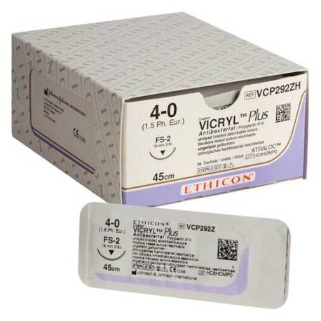 VICRYL PLUS 4/0 FS-2 VCP292ZH 19 mm 45 cm