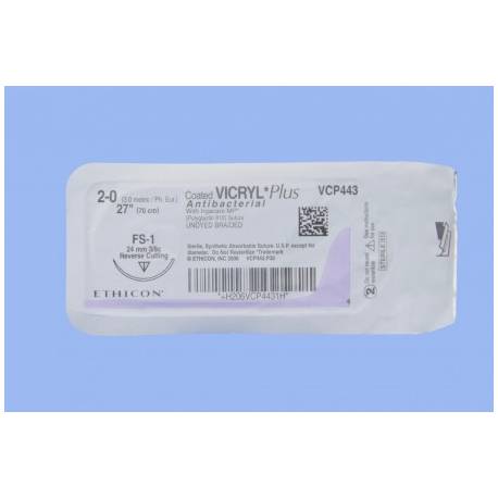 VICRYL 2/0 FS-1 VCP443 24 mm 70 cm